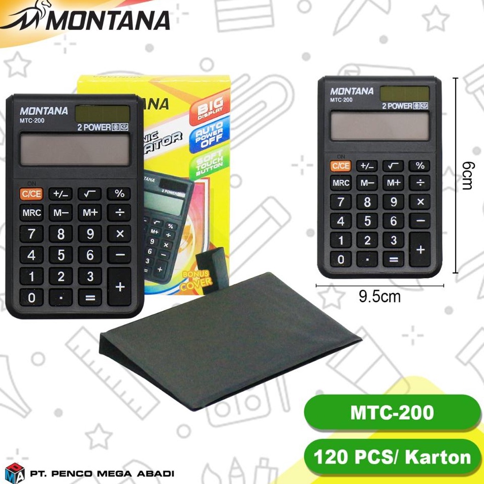 

Terkini NUZ Calculator / Kalkulator Montana MTC 200 / 8 Digits