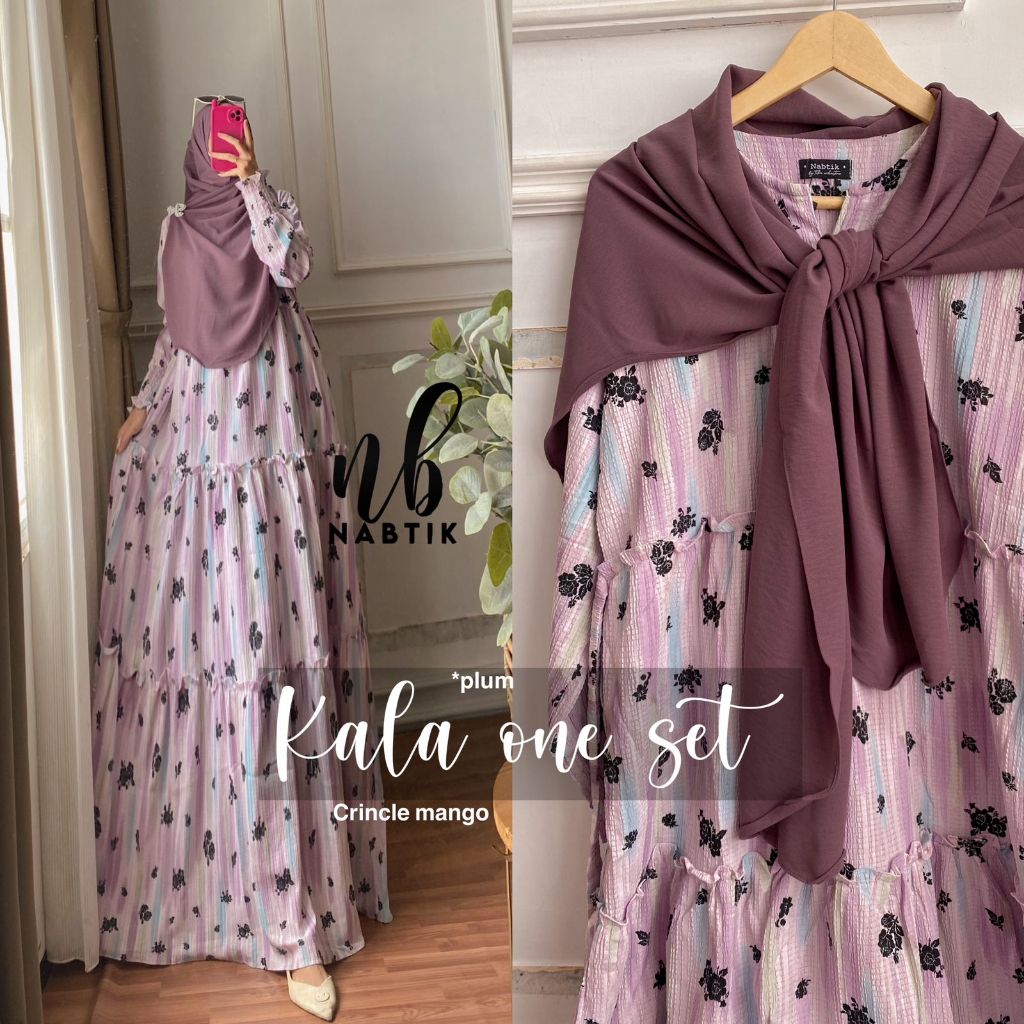 BAJU WANITA GLAMOUR/KALA ONE SET ORI SPASSY/NABTIK