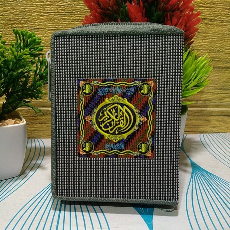 Al-Qur'an mini saku kecil tsumun ( 7x10 cm) 16 baris ayat pojok resleting Kalamul Ali