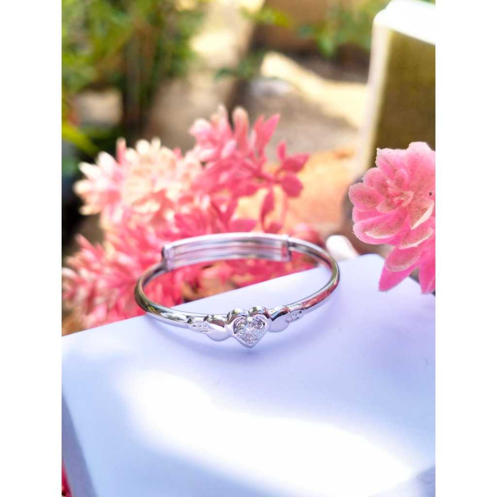 Gelang Tangan Anak Bayi Emas Putih Asli Gelang Bangle Anak Emas Terbaru Gelang Bayi Perempuan Gelang