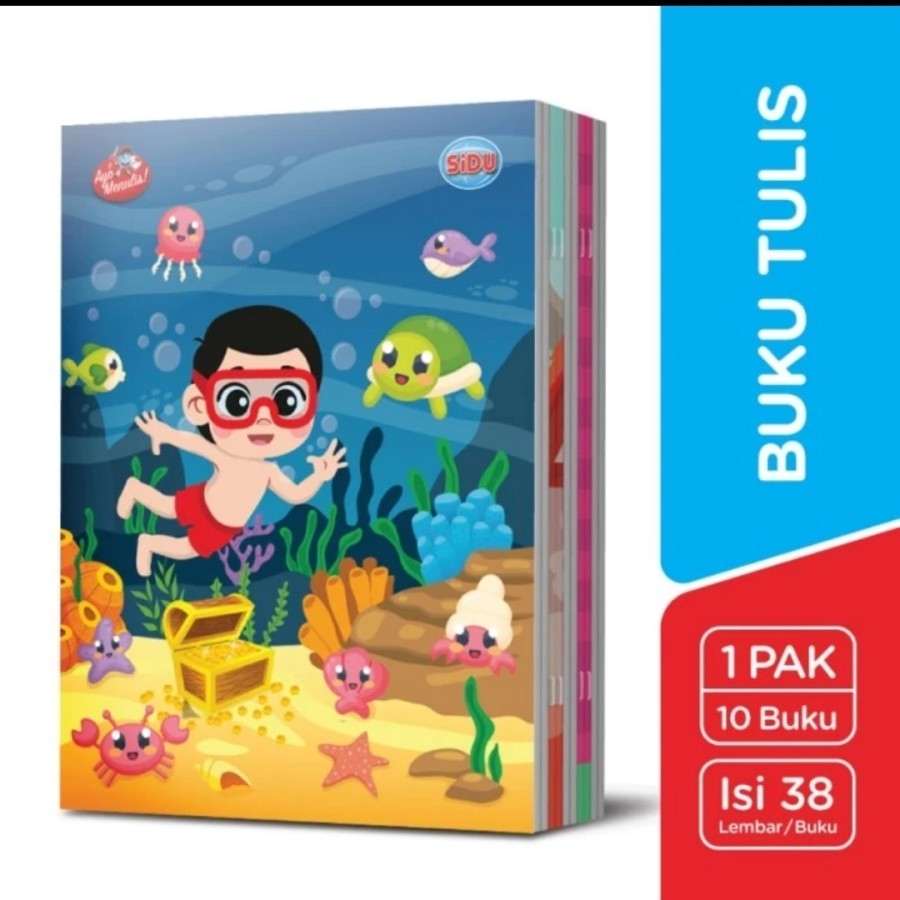 

Buku Tulis SIDU 38 Lembar, Buku Sekolah - Motif Random