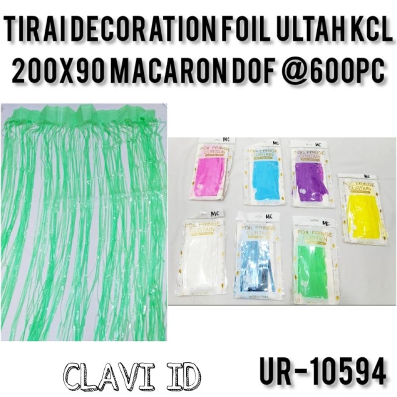 10594/TIRAI FOIL ULTAH/DEKORASI TIRAI ULTAH/BACKDROP ULTAH