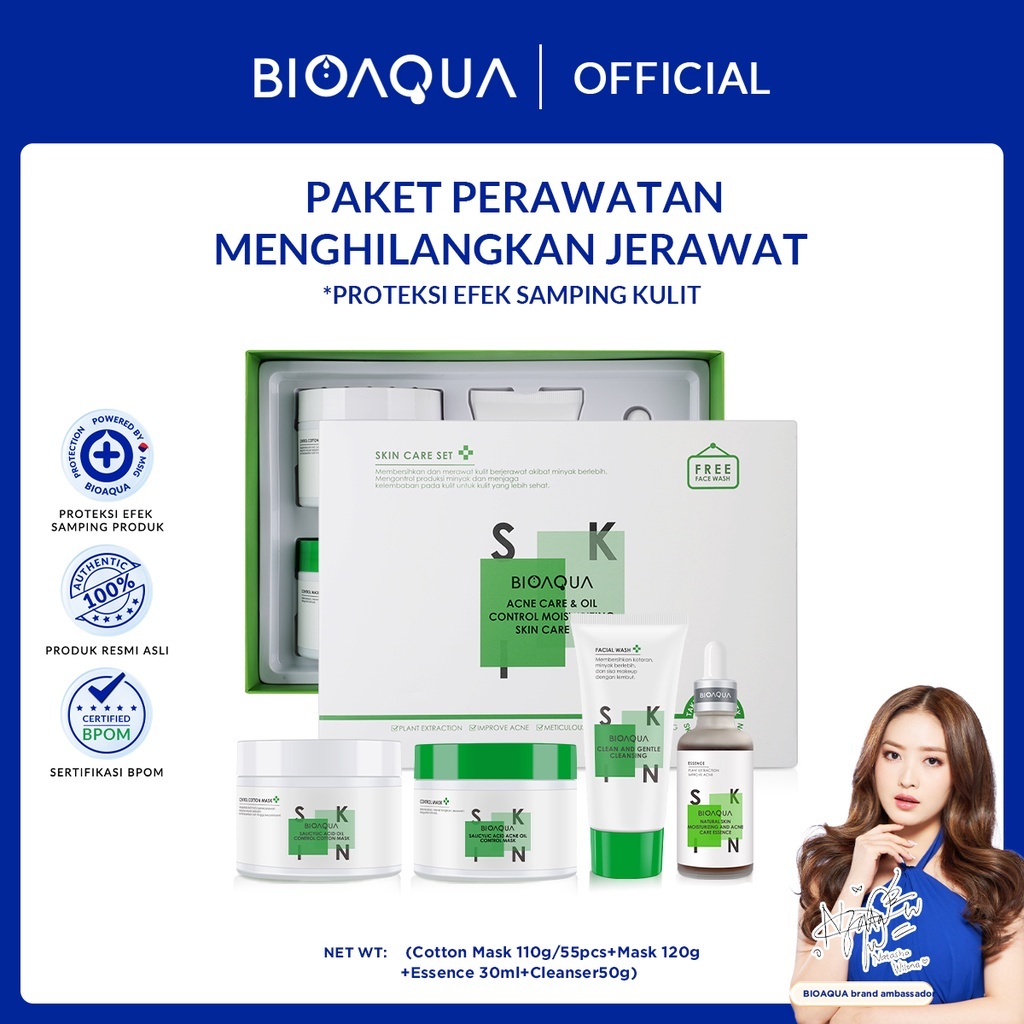 BIOAQUA Anti-Acne Oil Control Moisturiz ing Skin Care Set