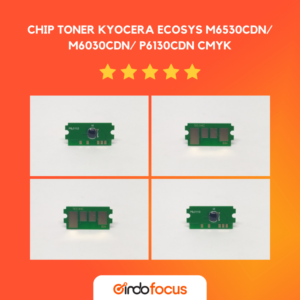 Chip Toner CMYK Kyocera ECOSYS M6530cdn, Kyocera ECOSYS M6030cdn/ECOSYS P6130cdn - INDOFOCUS