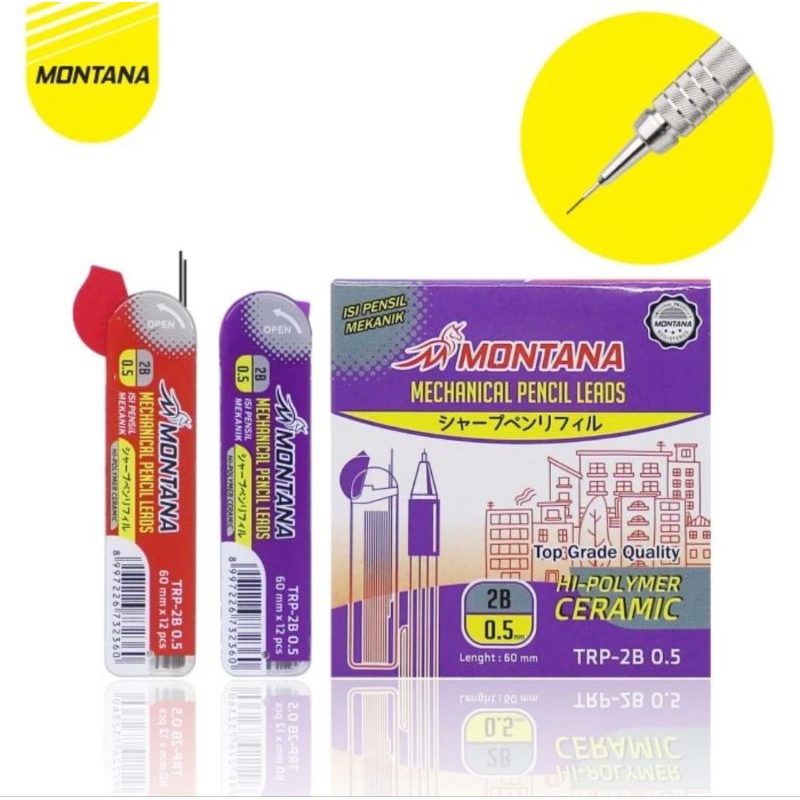 

Montana refill pencil/isi pensil mekanik Montana 0.5mm/TRP-2B 0.5