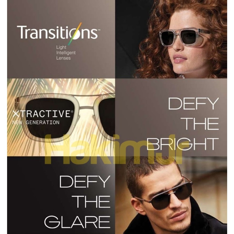 Lensa Kacamata Essilor SV Transitions Xtractive New Generation