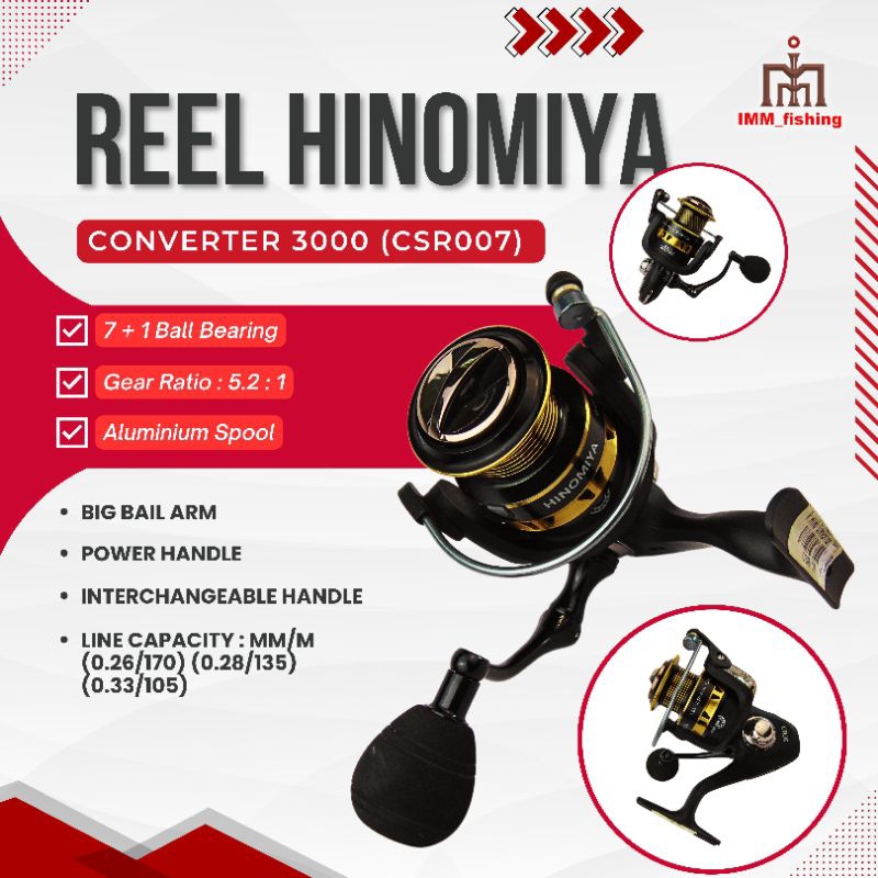 REEL HINOMIYA CONVERTER 3000