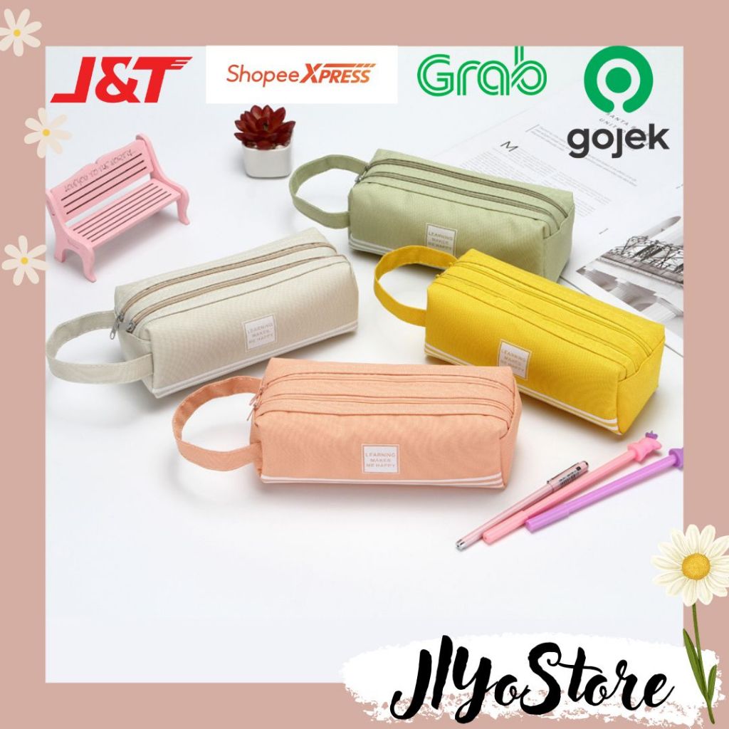 

Tempat Wadah Pouch Kotak Pensil Bolpen Alat Tulis Perlengkapan Sekolah Stationery Pastel Aesthetic
