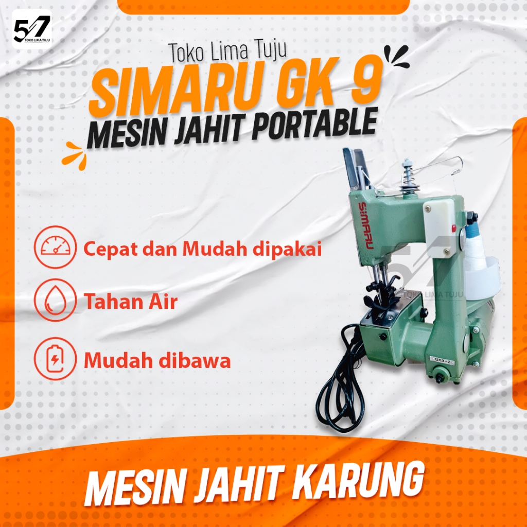 Mesin Jahit karung Beras Portable Simaru GK9