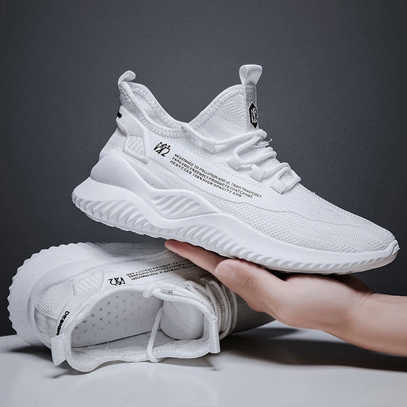 Sepatu sneakers putih pria dewasa keren import ori running shoes sneakers casual terbaru korean styl