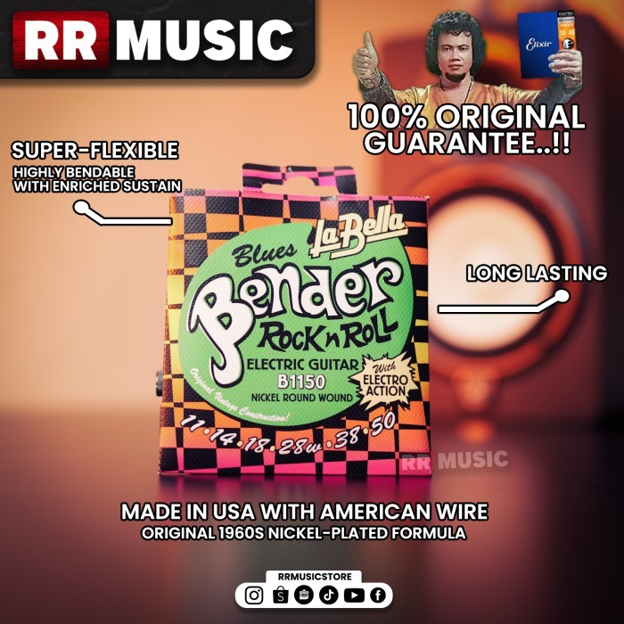 Labella Bender B1150 La bella Senar Gitar Elektrik Electric ORI 11-50
