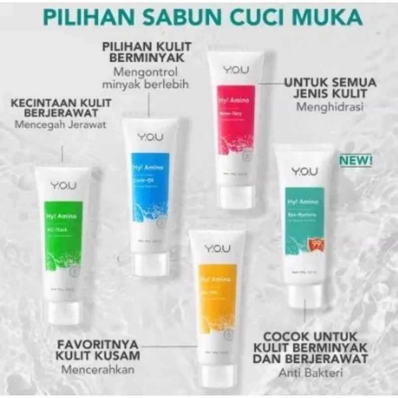 YOU Beauty HY Amino facial wash-Pembersih wajah Y.O.U