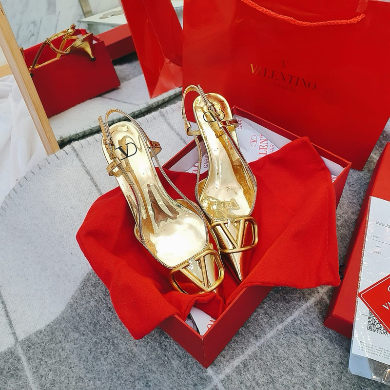 VLTN HEELS/HEELS GOLD/HEELS WANITA/HEELS PESTA 01