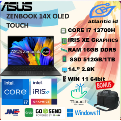 ASUS ZENBOOK 14X OLED Q420VA  TOUCH I7 13700 16GB 512GB W11 14.5QHD 2.8K GRY