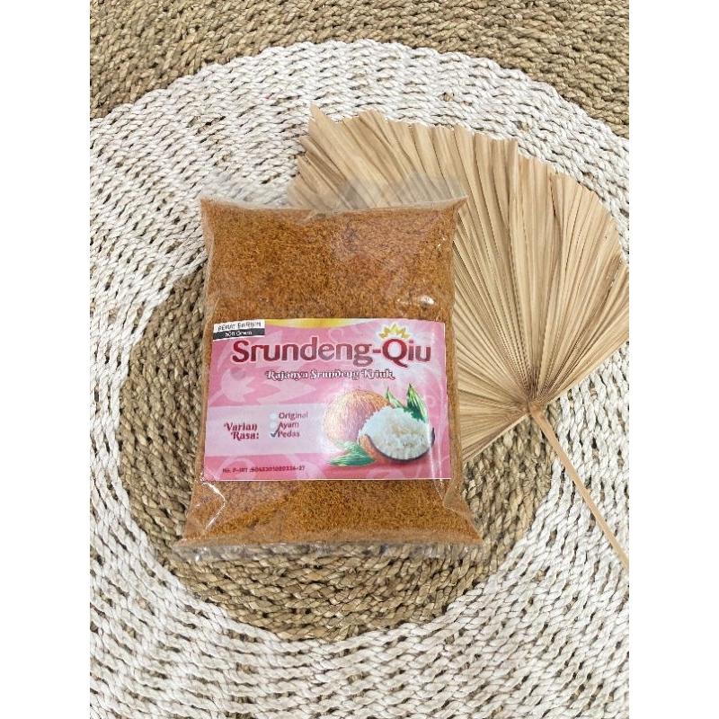 

500gr SERUNDENG KELAPA (ORIGINAL/AYAM/PEDAS)HALAL Gurih/Khas Gandrungmangu/rajanya Serundeng Kriuk&Nagih