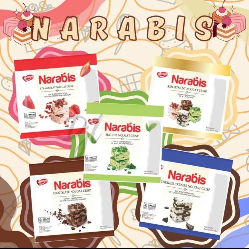 

Naraya Narabis assortment nougat crisp