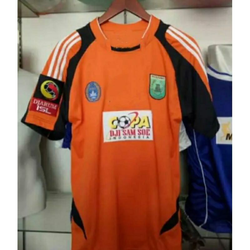 Jersey Persibo Bojonegoro Copa 2005 Home ISL Home Orange BORDIR Retro