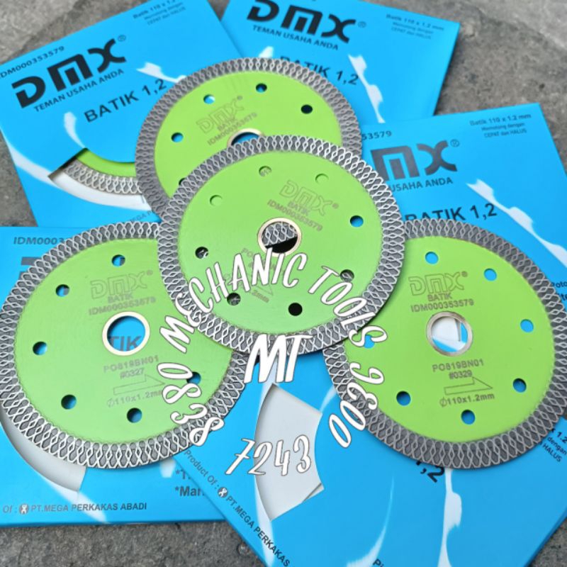 Mata gerinda Potong 4 inch Dmx batik Pisau potong granit mata gerinda pisau potong keramik DMX  BATI
