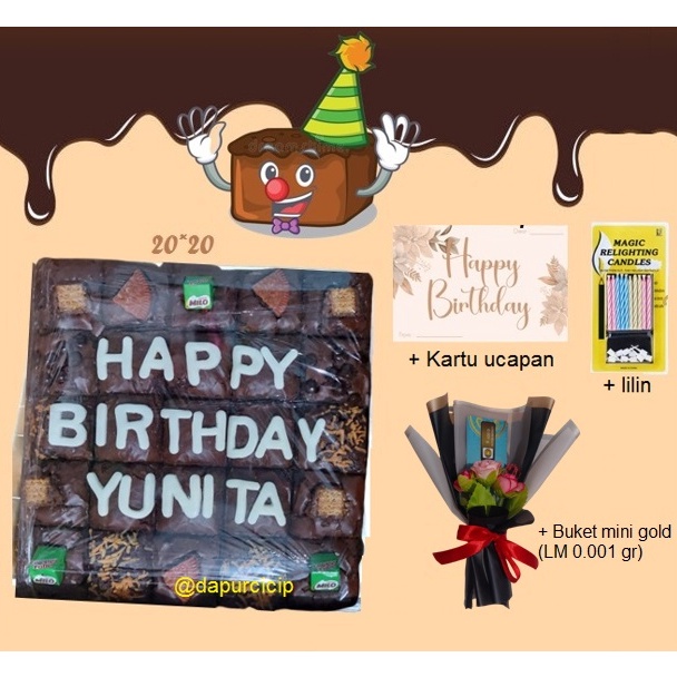 

HOT Product PREMIUM Brownies Fudge 20x20 rasa enak bangett bahan premium tanpa pengawet brownies ulang tahun hampers brownies natal brownies imlek hampers lebaran !