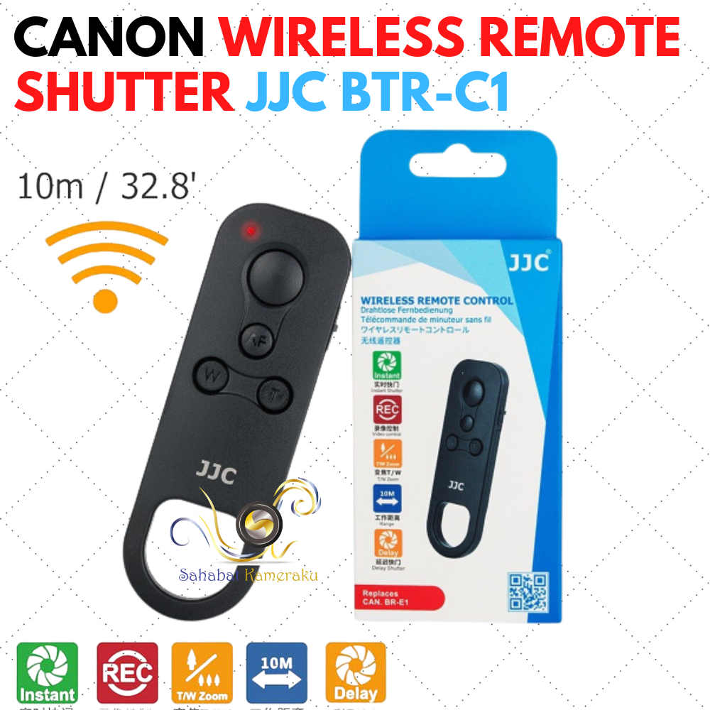 Wireless Bluetooth Remote Br-e1 BTR-C1 JJC Canon M50 Mark II EOS R5 EOS R6 R7 EOS R EOS RP 6D Mark