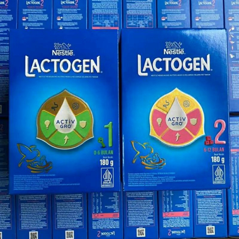 LACTOGEN 1 dan 2 180gram EXP 2026