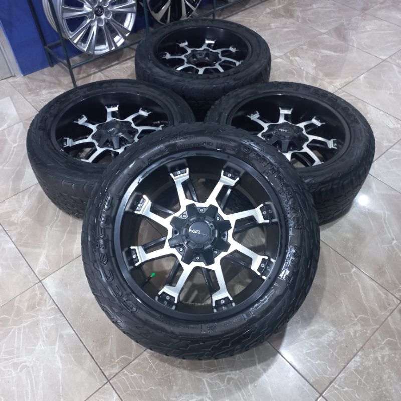 VELG MOBIL BEKAS HSR YAPEN RING 20 LUBANG BAUT 6X139.7 (BAN BONUS) PAJERO EVEREST TRITON STRADA FORT