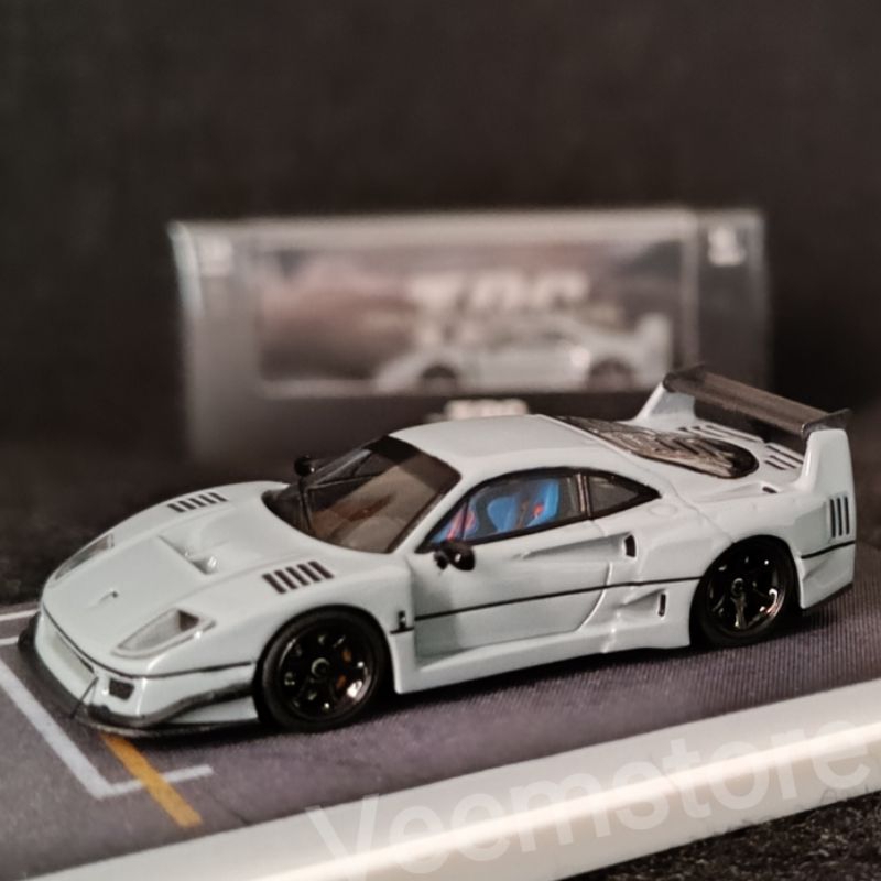 Die Cast 1:64 Ferrari LBWK F40 Matte Grey [TPC] with Stickers