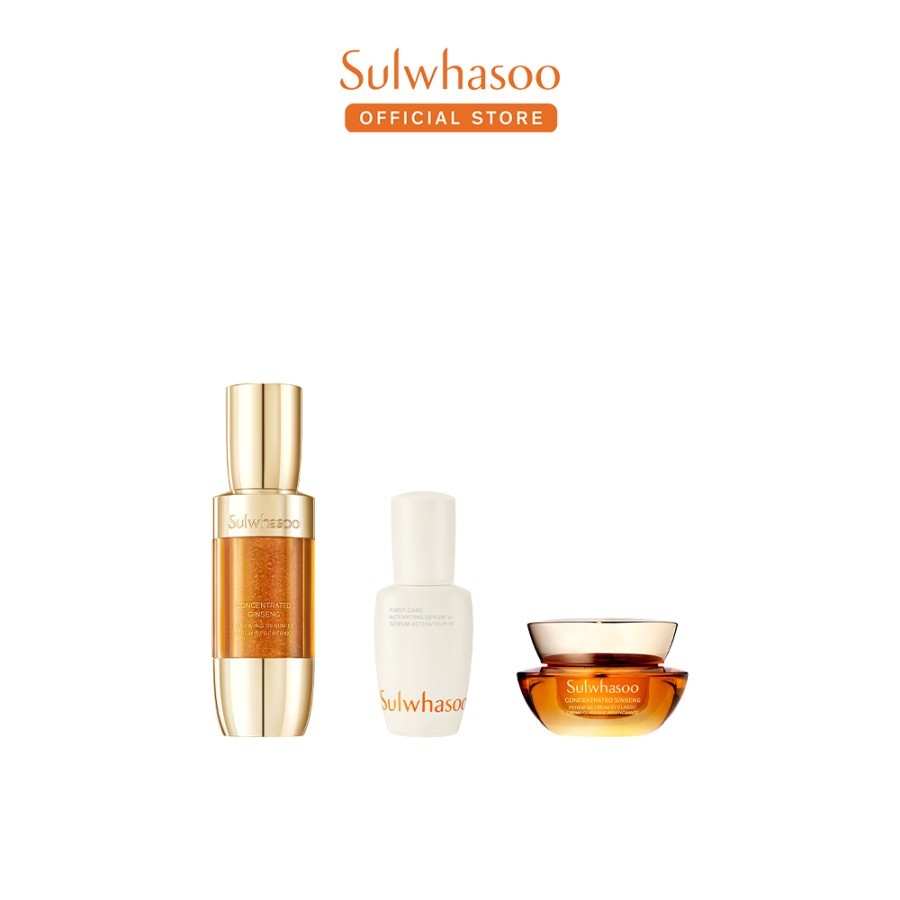 Sulwhasoo Concentrated Ginseng Renewing Serum 30ml (Trial Kit) - Serum Anti Aging, Essence, Boosting