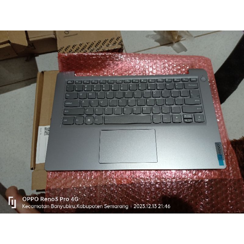 NEW FRAME KEYBOARD LENOVO IDEAPAD SLIM 3 14-ALC6 ORIGINAL
