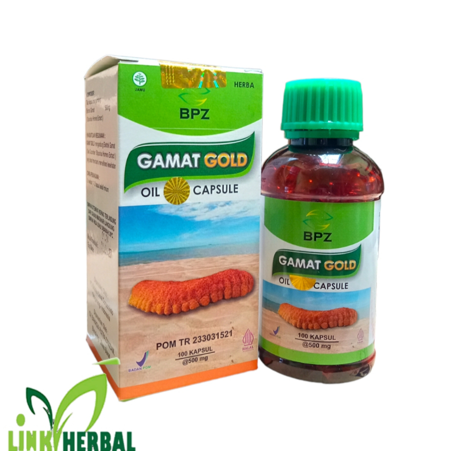 kapsul Gamat Gold Oil Soft Capsule | Kapsul Gamat Emas BPZ 100 Kapsul