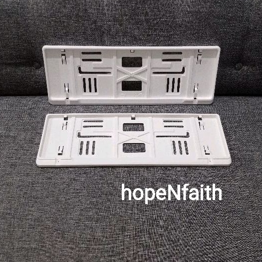 tatakan plat nomor mobil/dudukan plat nomor mobil/tatakan plat nomor mobil model astra warna putih