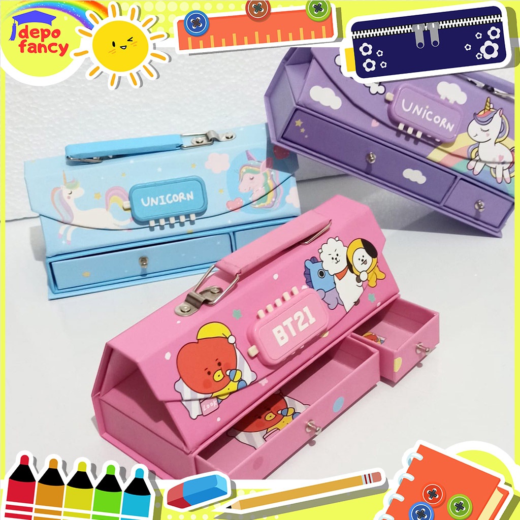 

Kotak Pensil Karton + KODE KAX200-37 + LACI / Tempat Pensil / Pencil Case / Boks Pensil / Box Pen / Tempat Pensil