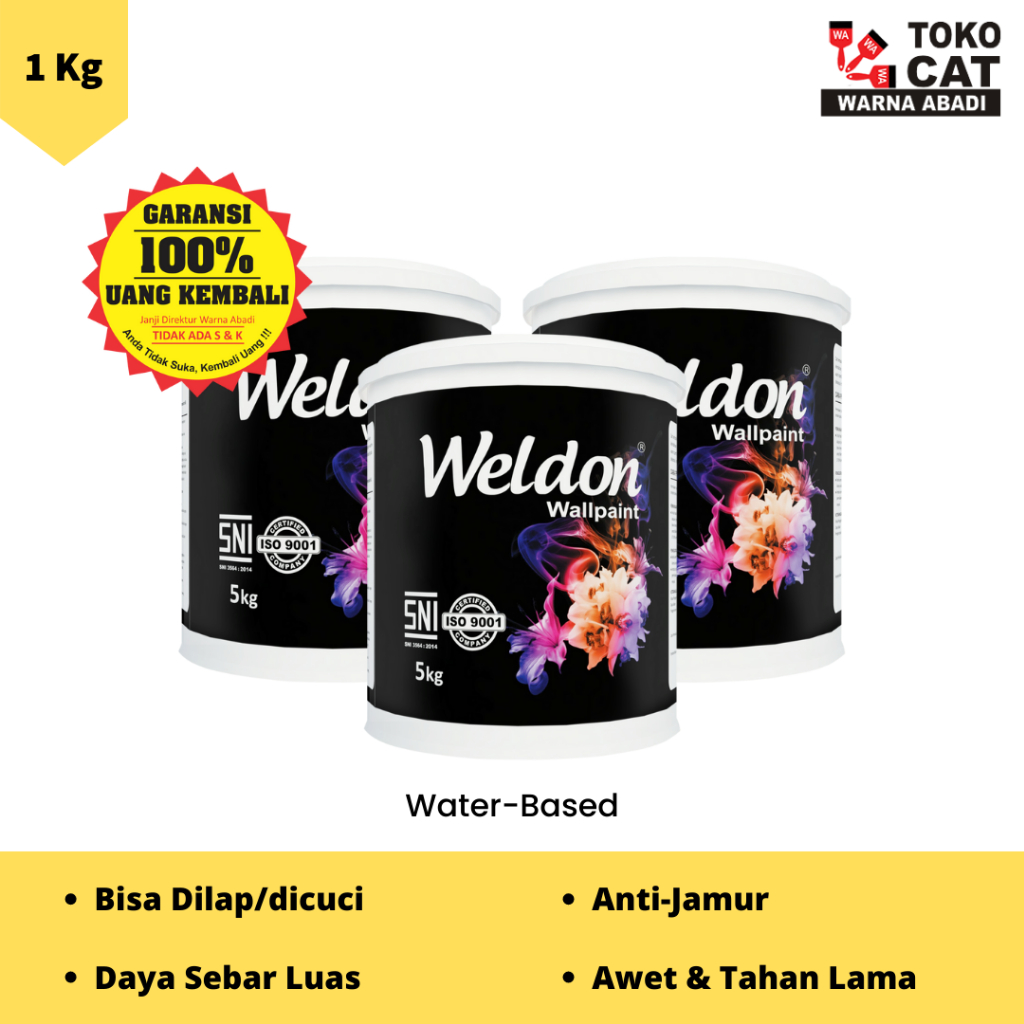 Cat Tembok Interior Weldon 1 kg