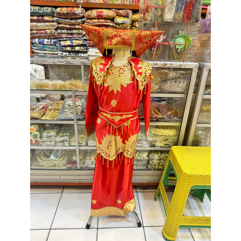 baju anak padang bordir ukuran sd