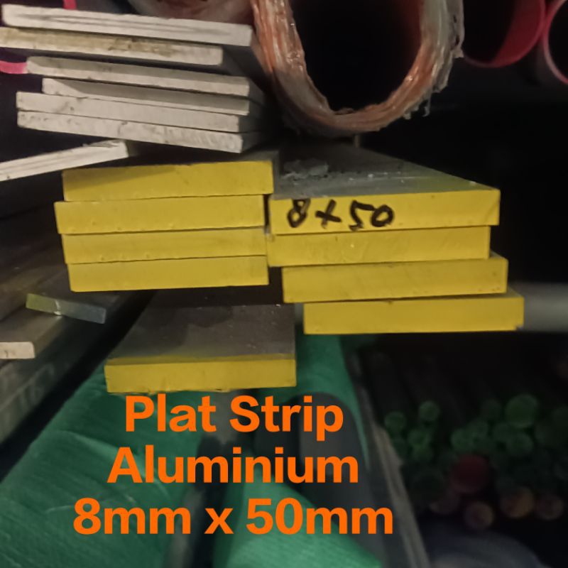 Plat Strip Aluminium 8mm x 50mm x 1000mm