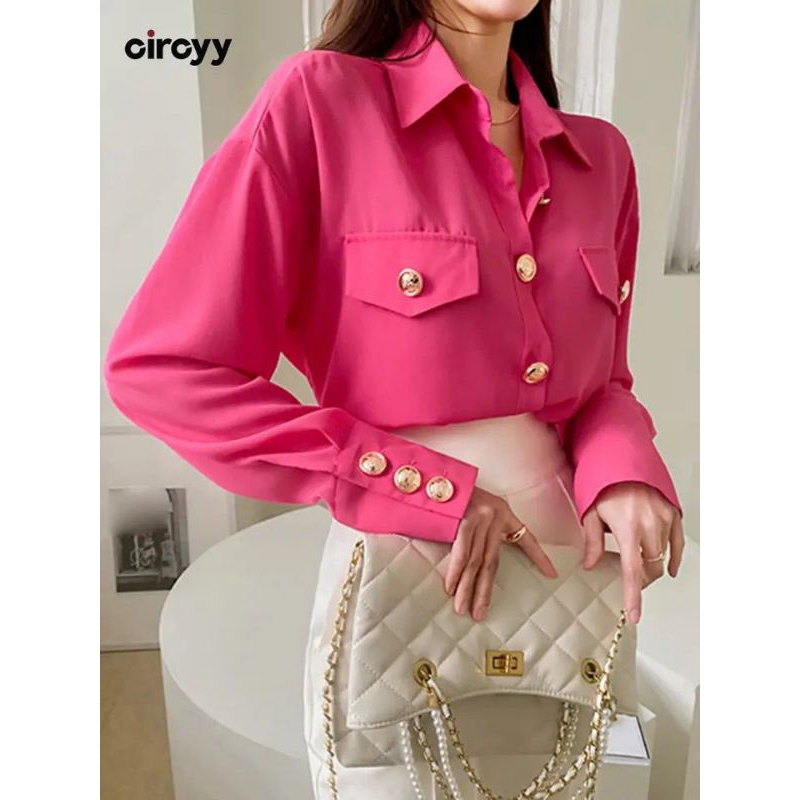 Kemeja wanita sifon import