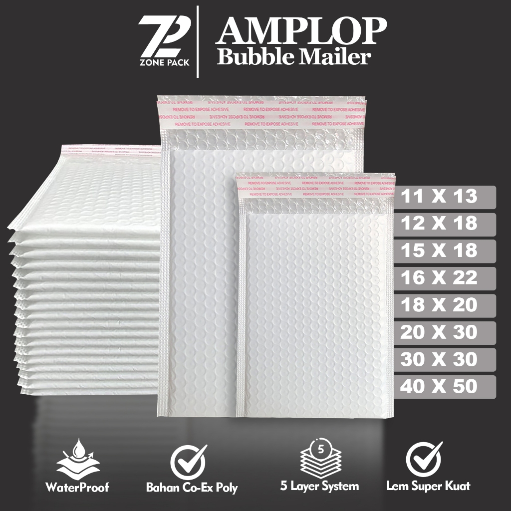 

Amplop Bubble Mailer Putih | Bubble Wrap Amplop | Packing Bubble Wrap Amplop | Bubble Mailer