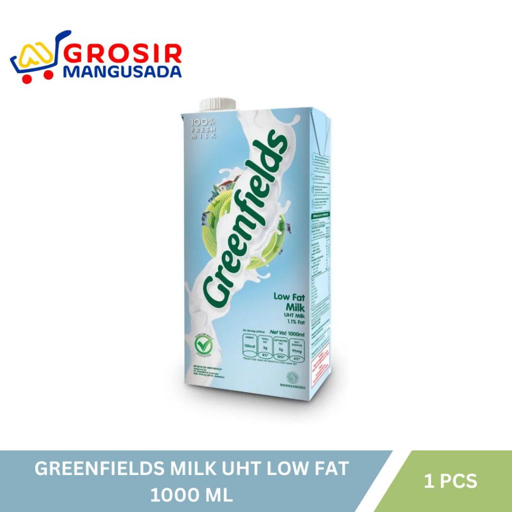 

Greenfields Milk UHT Low Fat 1000ml