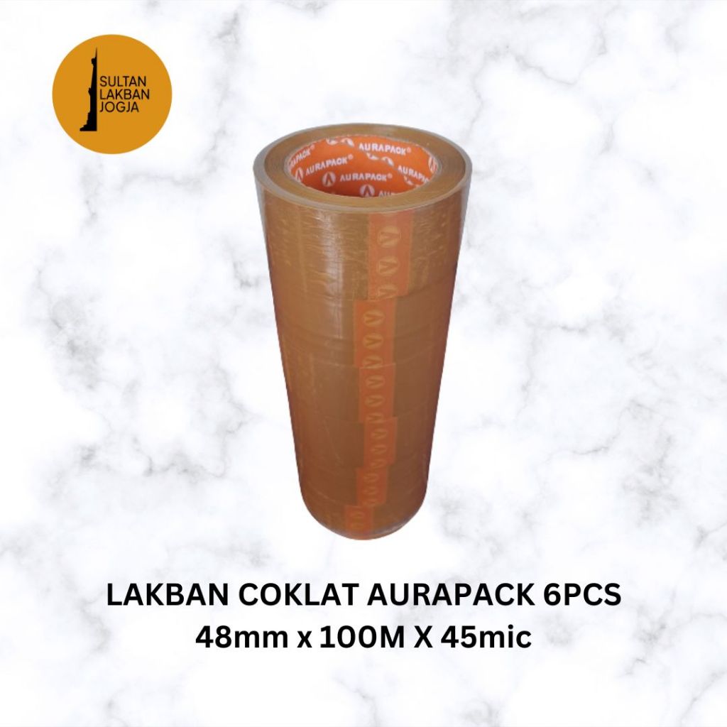 

LAKBAN COKLAT AURAPACK 48mm x 100M x 45mic (110Y) 1 PACK