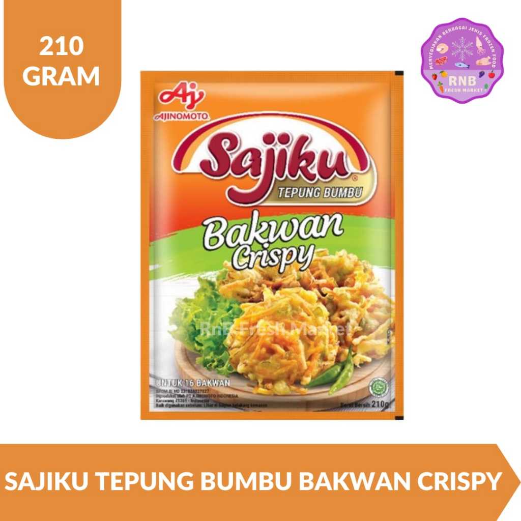 

Sajiku Tepung Bumbu Bakwan Crispy Netto 210 Gram