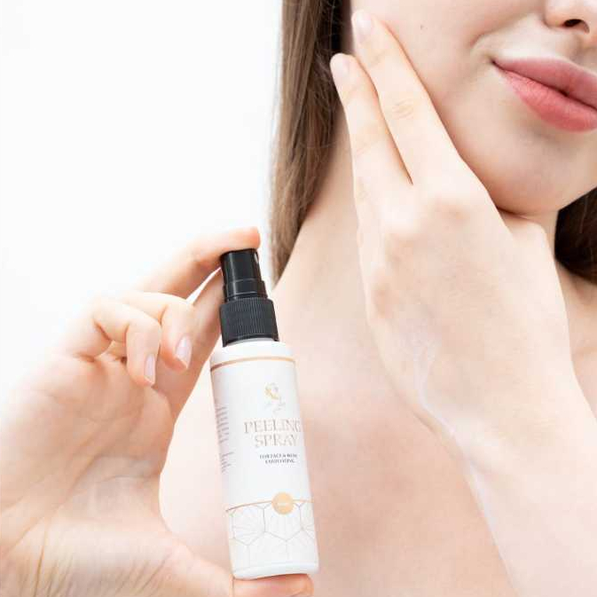 (BPOM) Peeling Spray Scrub Perontok Daki Pemutih Leher Pemutih Ketiak Hitam Dan Selangkangan Hitam G