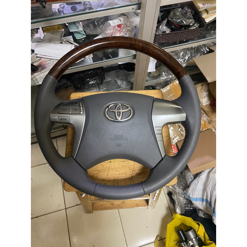 Steering Wheel stir ster steer grand innova luxury wood panel innova V 2014
