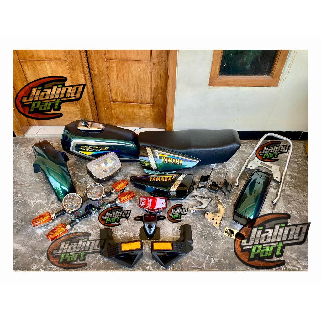 PROMO paket cover tengki rx king full set hijau botol full set cover body rx king hijau botol