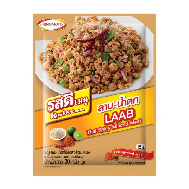 

RosDee Menu AJINOMOTO Laab Thai Spicy Minced Meat (30g)