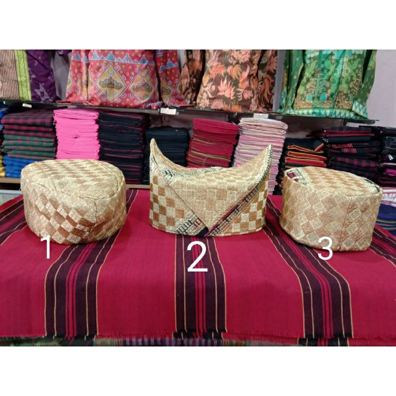 peci tapis lampung mata kibau bordir. rangka kuat