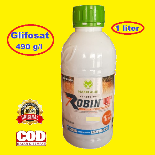 ROBIN 490SL - 1 Liter (Glifosat 490sl) Herbisida Sistemik