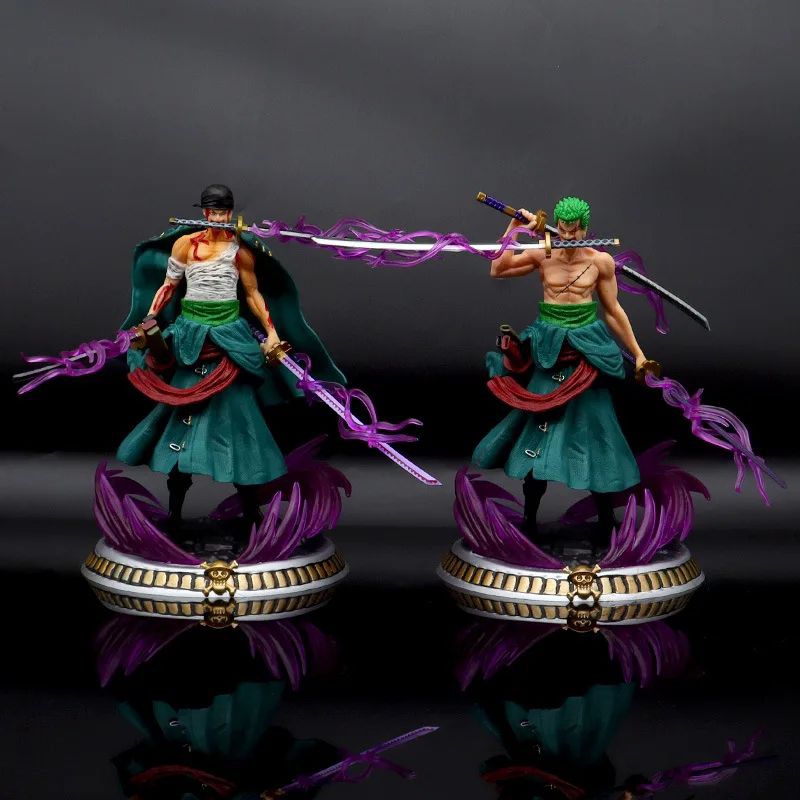 Action Figure One Piece Roronoa Zoro Santoryu Onigiri Enma Shusui Meito