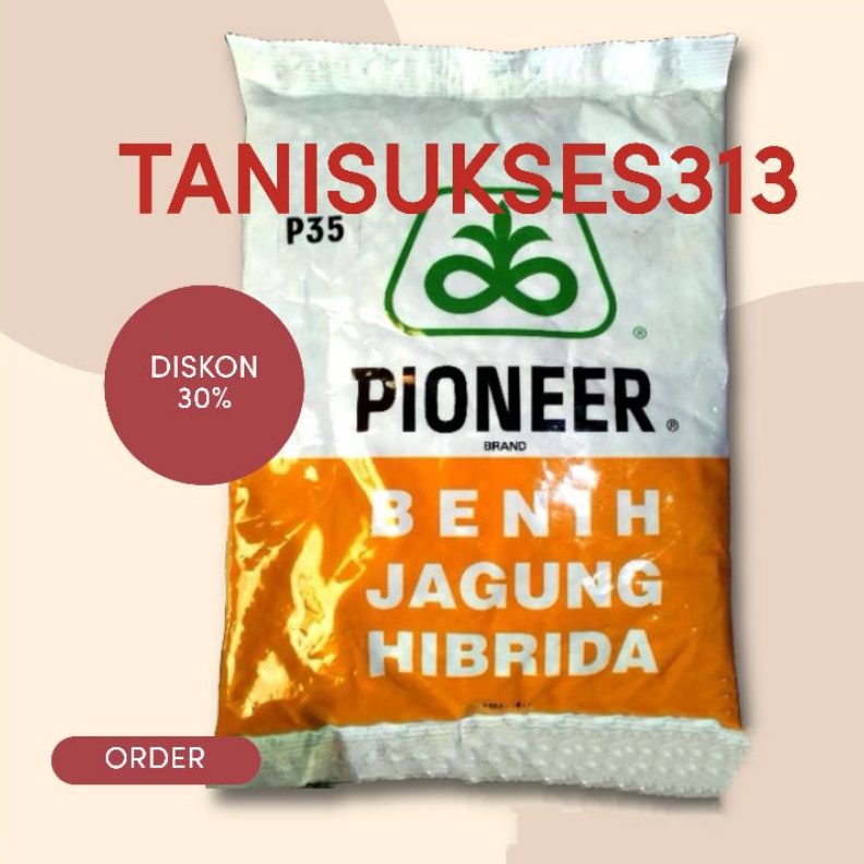 Stok terbaru BONUS KAOS SETIAP 4KG , Benih jagung pioner p35 1kg bibit jagung hibrida p35 1kg benih 