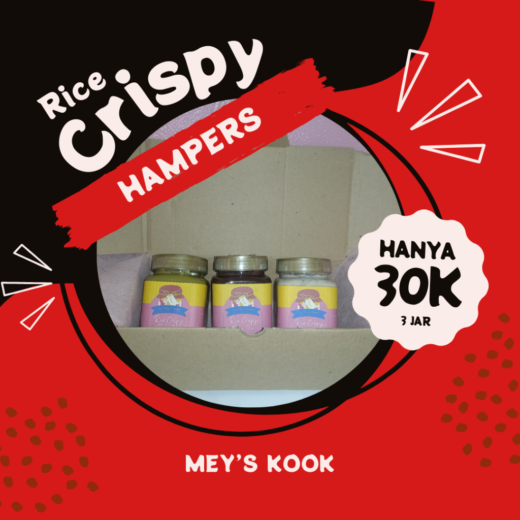 

[HAMPERS] RICE CRISPY CHOCO JAR - 3 VARIAN RASA BY MEY'S KOOK