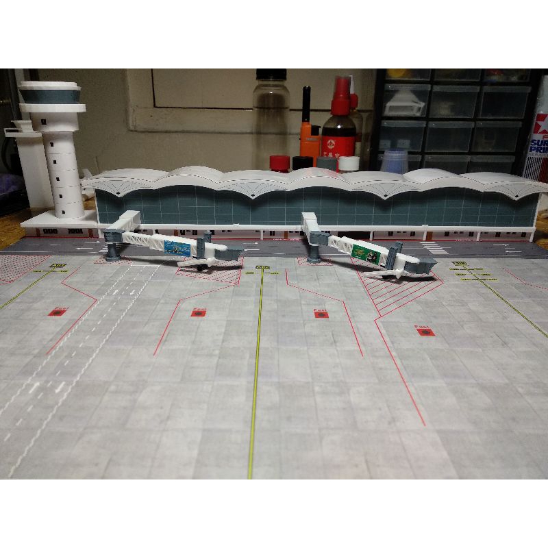 Miniatur/Diecast Terminal Bandara pesawat Kualanamu skala 1/400